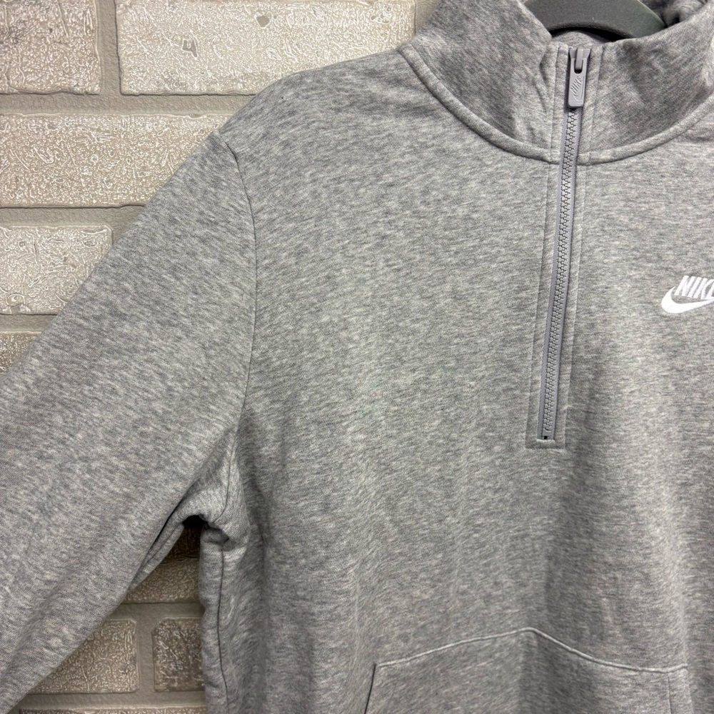 Nike Heather Gray Half-Zip Pullover Size Large - Picture 3 of 8